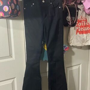 ASOS Petite Black Flare & Wide Leg Jeans